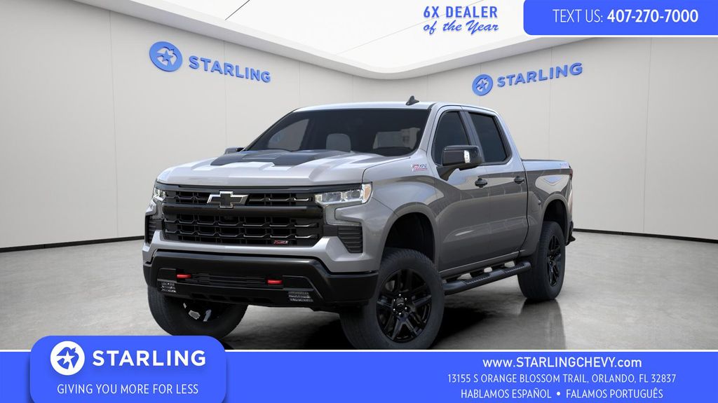 Sterling Gray Metallic 2026 Chevrolet Silverado 1500 Pickup Truck Four-Wheel Drive Automatic