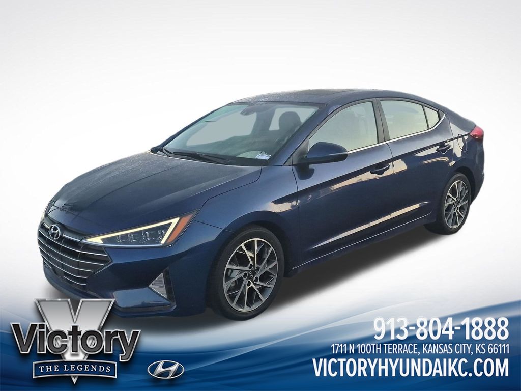 Lakeside Blue 2020 Hyundai Elantra Sedan Front-Wheel Drive Continuously Variable Transmission