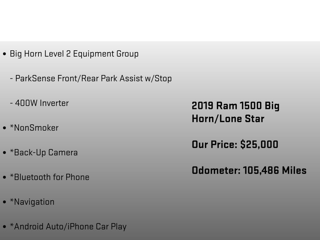 2019 Ram 1500 Big Horn/Lone Star Red at Luther Ford