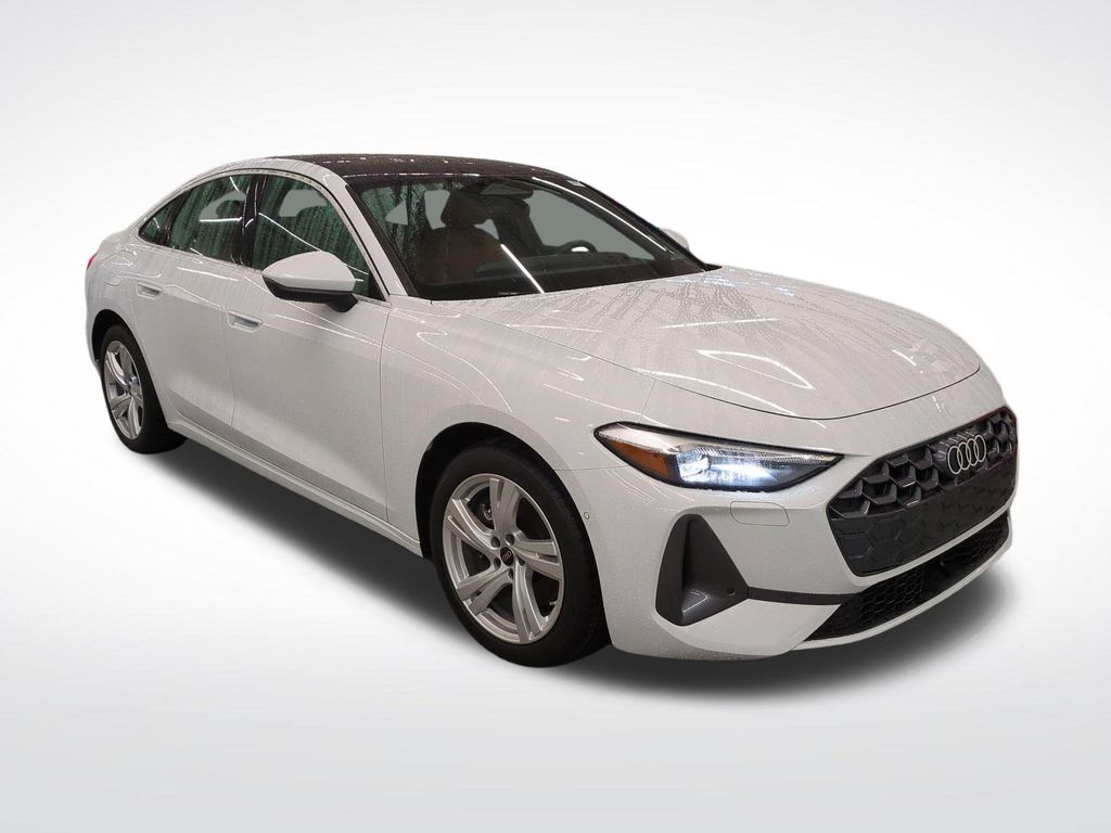 Glacier White Metallic 2025 Audi A5 quattro 45 TFSI Sedan Sedan 7-Speed Automatic