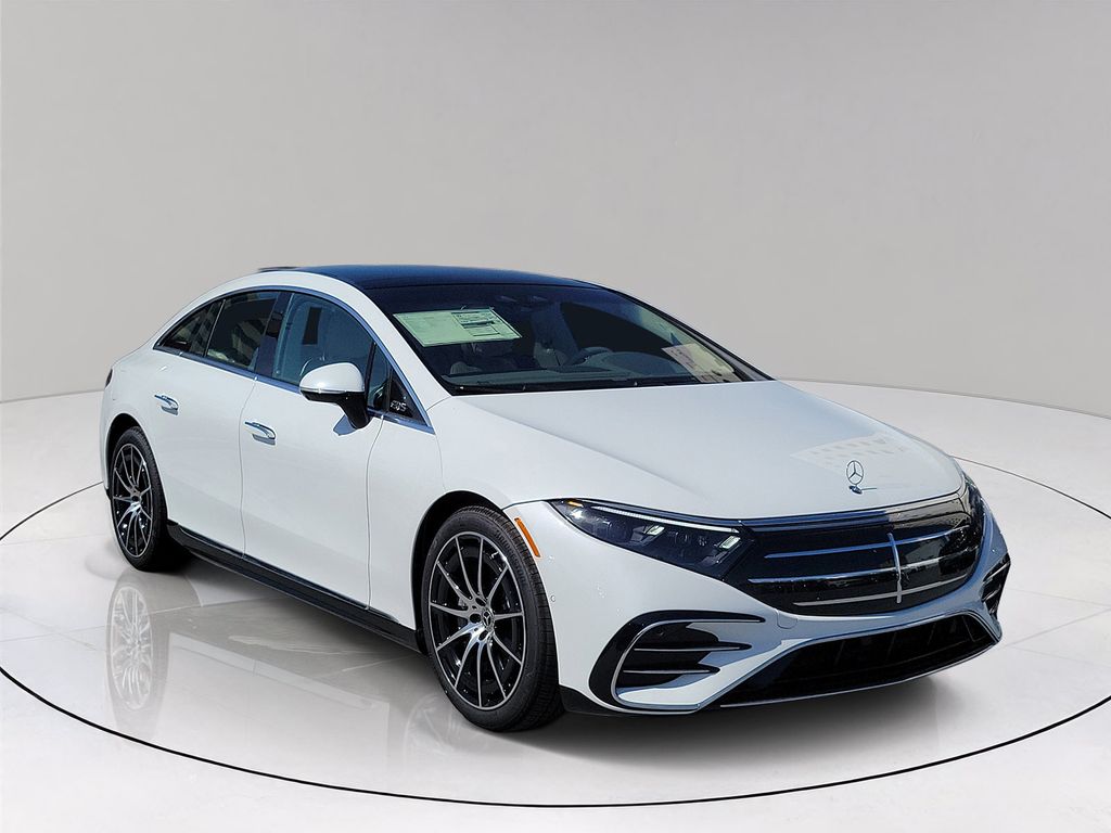 Moonlight White 2026 Mercedes-Benz EQS Sedan All-Wheel Drive 1-Speed Automatic