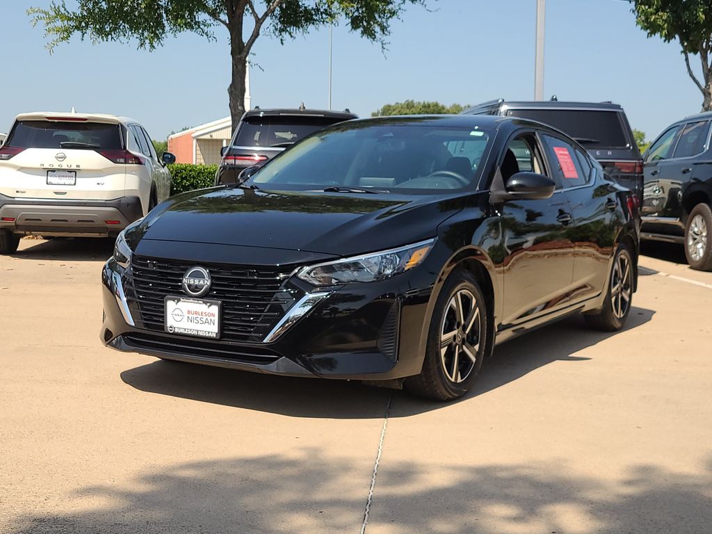 Super Black 2025 Nissan Sentra Sedan Front-Wheel Drive Continuously Variable Transmission