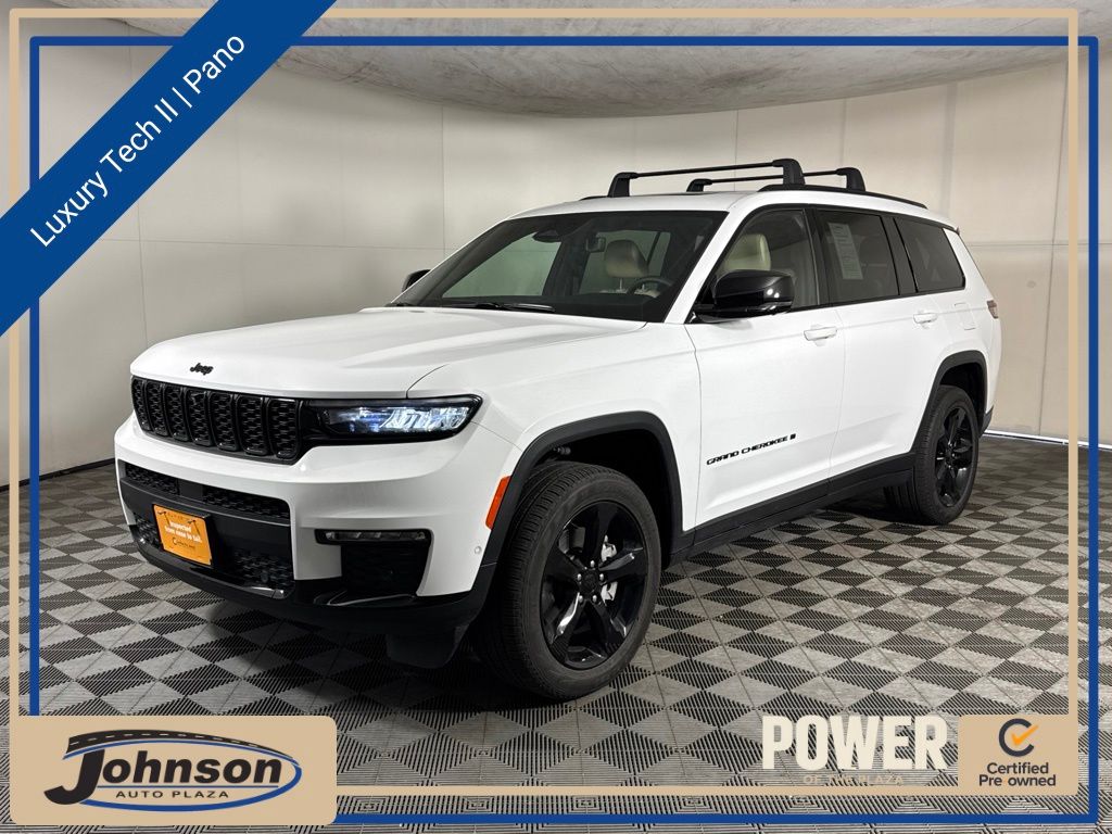 Bright White Clearcoat 2025 Jeep Grand Cherokee L SUV / Crossover Four-Wheel Drive 8-Speed Automatic