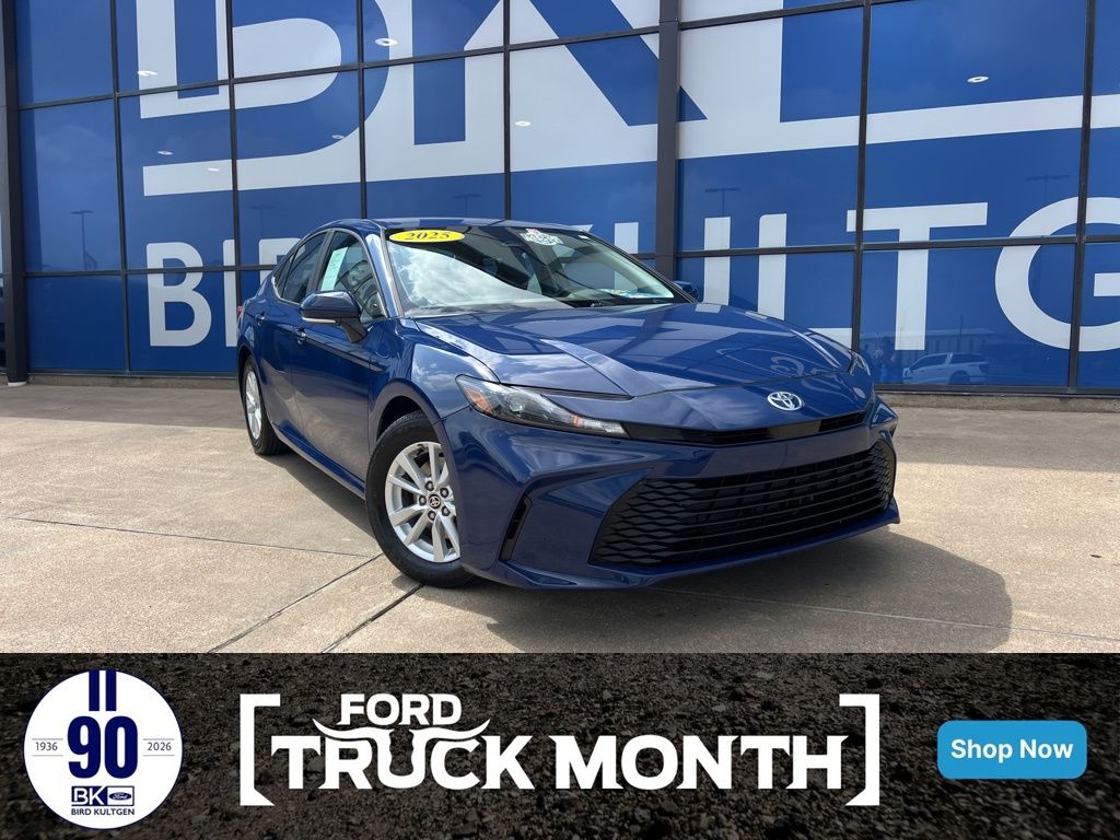 Blue 2025 Toyota Camry LE FWD Sedan Front-Wheel Drive Continuously Variable Transmission