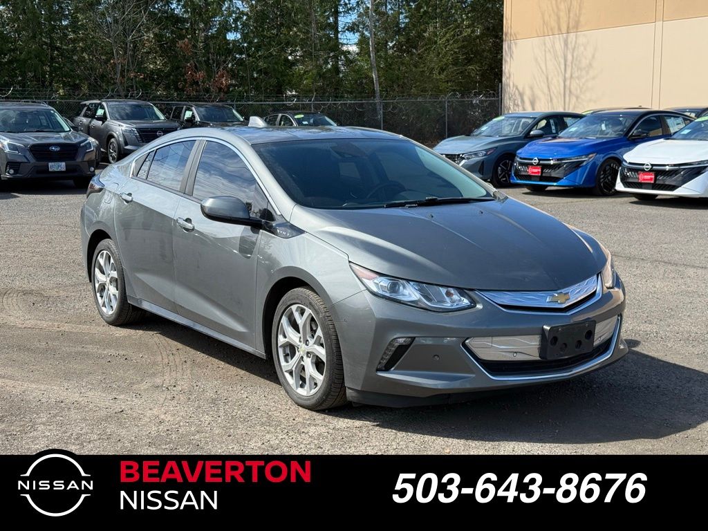 Heather Gray Metallic 2017 Chevrolet Volt Premier FWD Hatchback Front-Wheel Drive 1-Speed Automatic