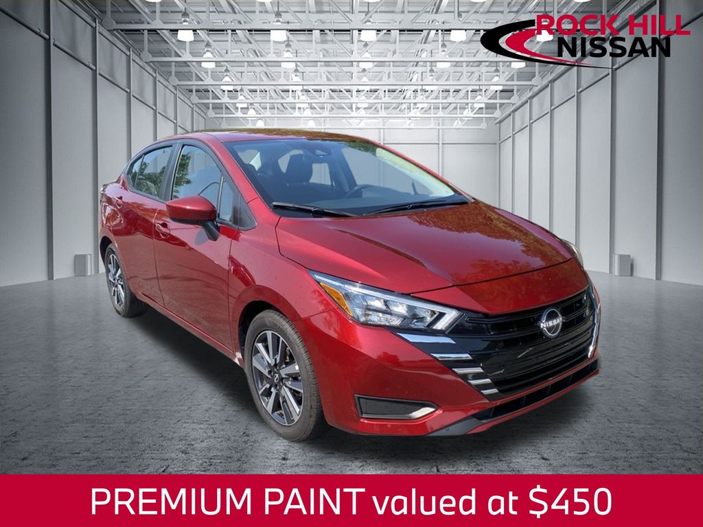 Red (Scarlet Ember Tintcoat) 2025 Nissan Versa Sedan Front-Wheel Drive Continuously Variable Transmission