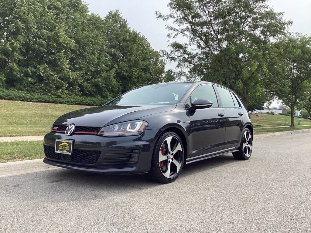 Carbon Steel Gray Metallic 2017 Volkswagen Golf GTI Hatchback Front-Wheel Drive 6-Speed Dual Clutch