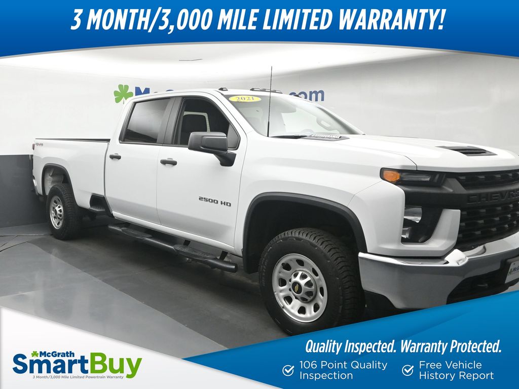 Summit White 2021 Chevrolet Silverado 2500HD Pickup Truck Four-Wheel Drive Automatic