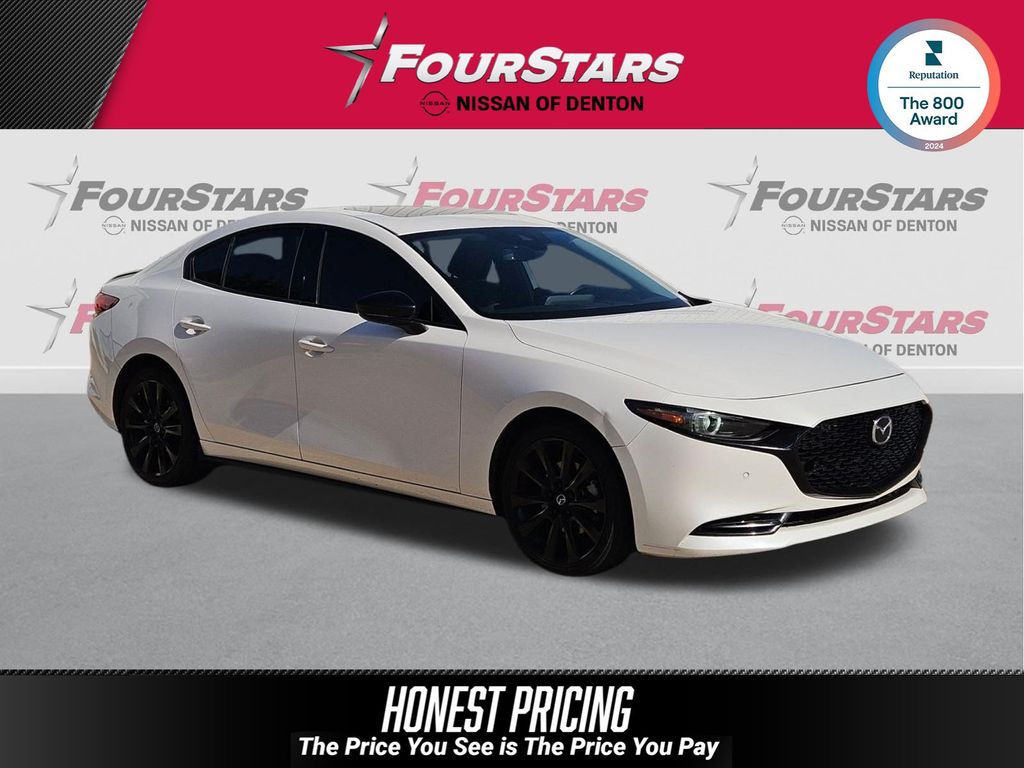 Snowflake White Pearl Mica 2022 Mazda MAZDA3 Sedan All-Wheel Drive 6-Speed Automatic