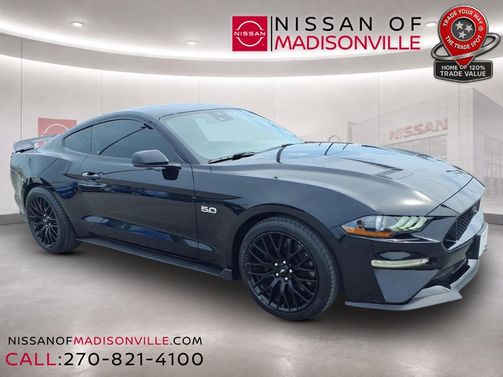 Shadow Black 2021 Ford Mustang Coupe Rear-Wheel Drive 6-Speed Manual