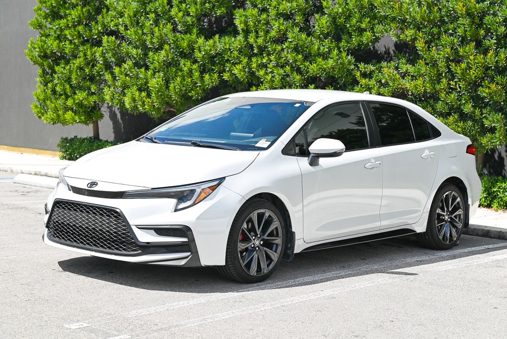Pearl 2023 Toyota Corolla Sedan Front-Wheel Drive Continuously Variable Transmission