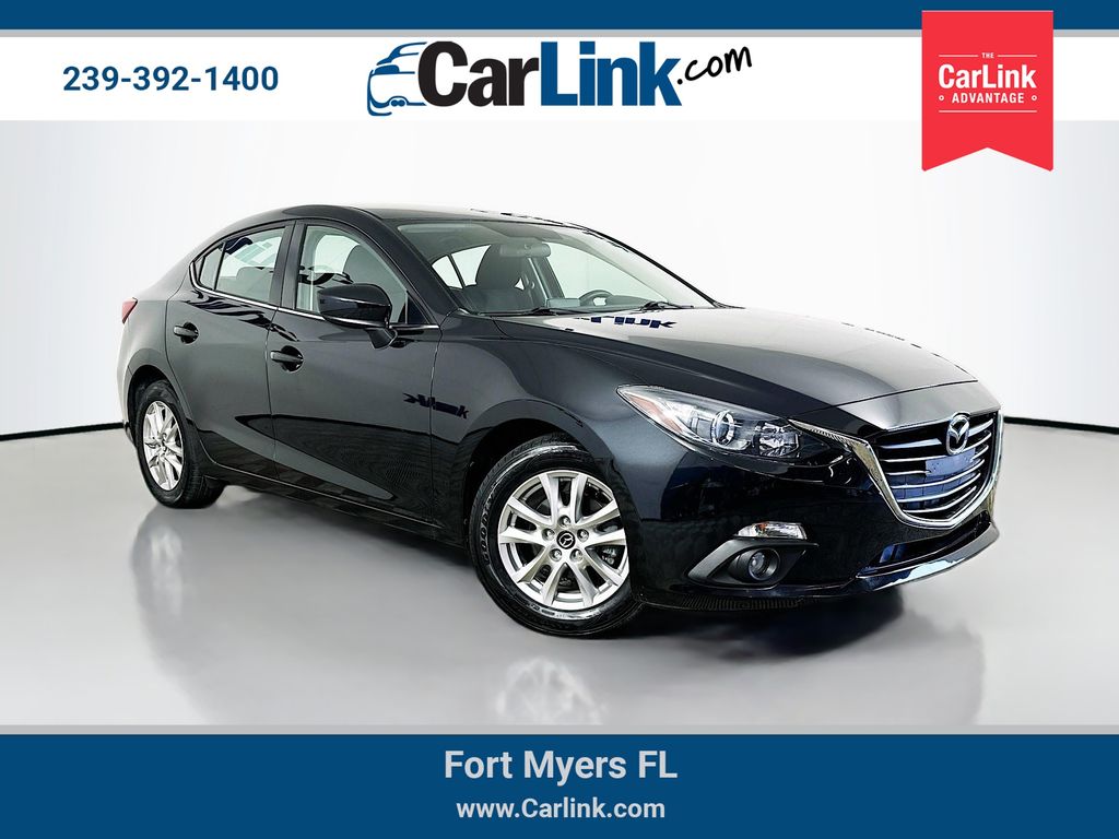 Jet Black Mica 2015 Mazda MAZDA3 i Touring Sedan Front-Wheel Drive 6-Speed Automatic