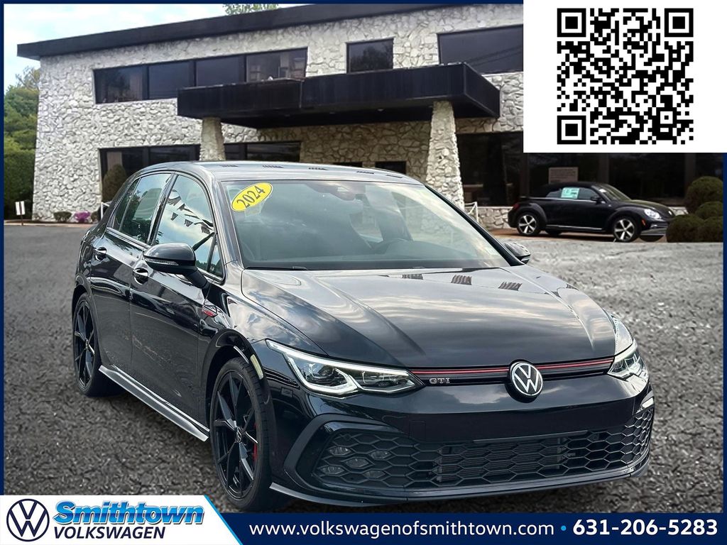 Deep Black Pearl 2024 Volkswagen Golf GTI Hatchback Front-Wheel Drive 6-Speed Manual