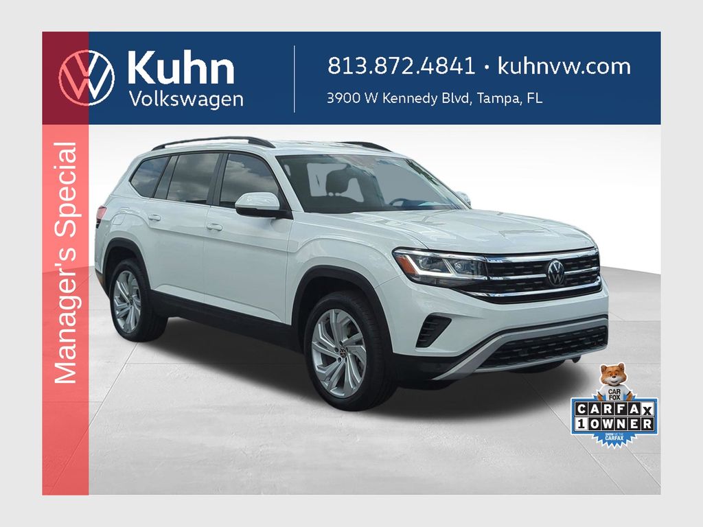 Pure White 2023 Volkswagen Atlas SUV / Crossover Front-Wheel Drive 8-Speed Automatic