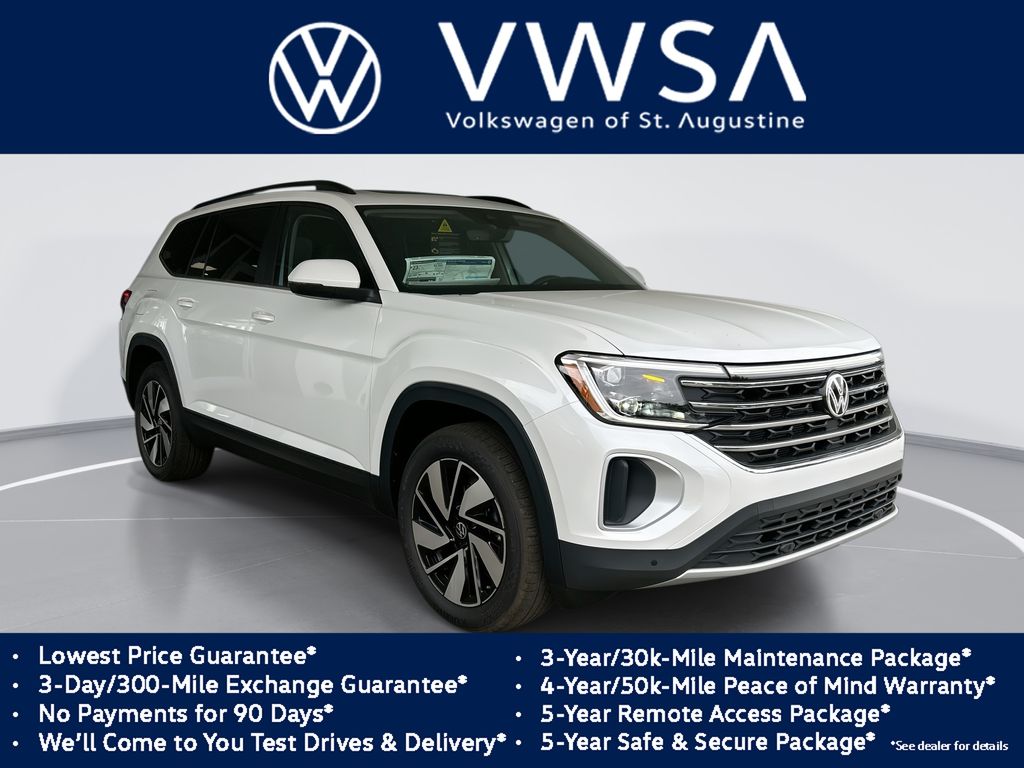 Opal White Pearl 2026 Volkswagen Atlas SUV / Crossover Front-Wheel Drive 8-Speed Automatic