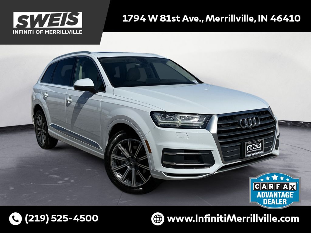 Glacier White Metallic 2019 Audi Q7 45 TFSI quattro SE Premium Plus SUV / Crossover All-Wheel Drive 8-Speed Automatic