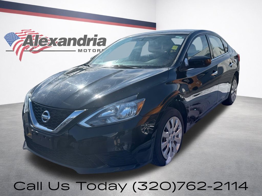 Super Black 2017 Nissan Sentra Sedan Front-Wheel Drive Continuously Variable Transmission