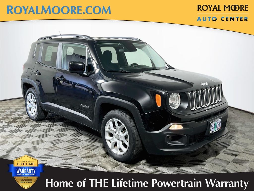 Black 2017 Jeep Renegade SUV / Crossover Front-Wheel Drive 9-Speed Automatic