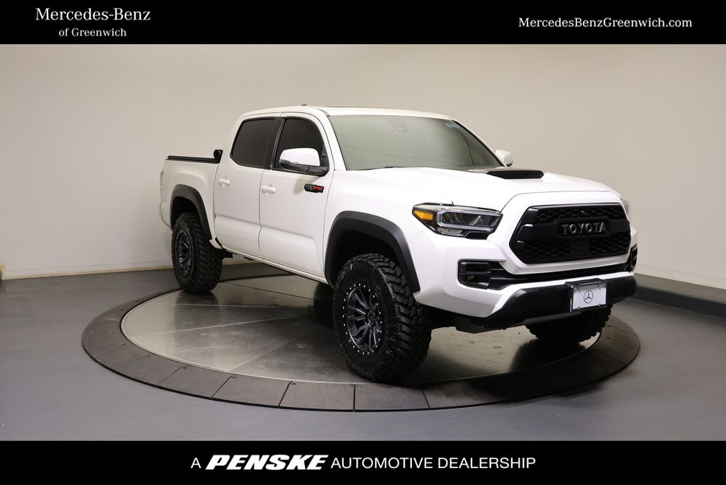Super White 2021 Toyota Tacoma Pickup Truck Four-Wheel Drive 6-Speed Automatic