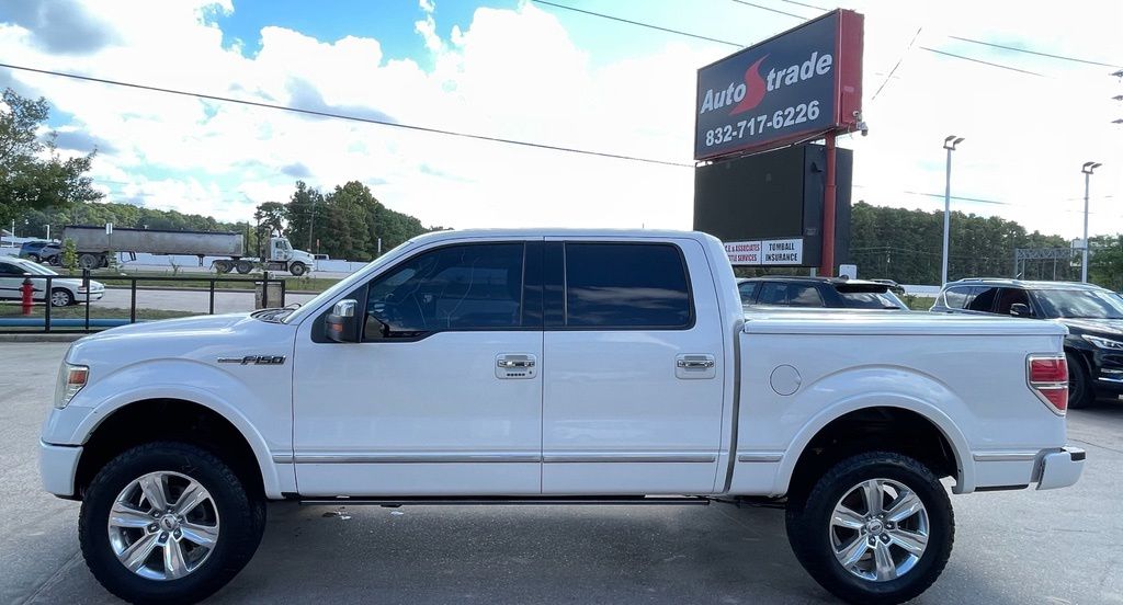 2013 Ford F-150 Platinum White at Bayway Cadillac of The Woodlands