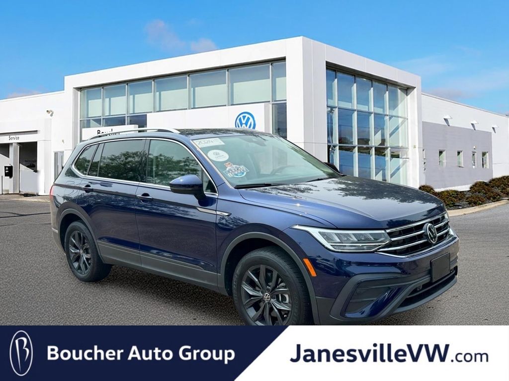 Atlantic Blue Metallic 2024 Volkswagen Tiguan SUV / Crossover All-Wheel Drive 8-Speed Automatic