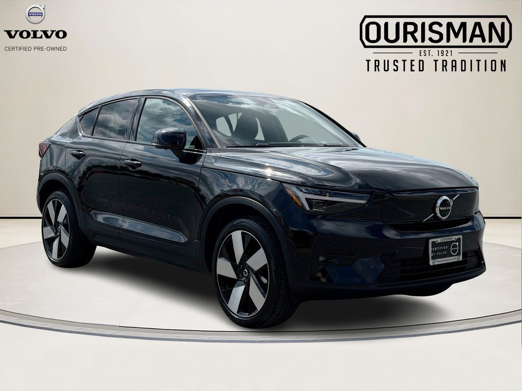 Onyx Black Metallic 2023 Volvo C40 Recharge SUV / Crossover All-Wheel Drive 1-Speed Automatic