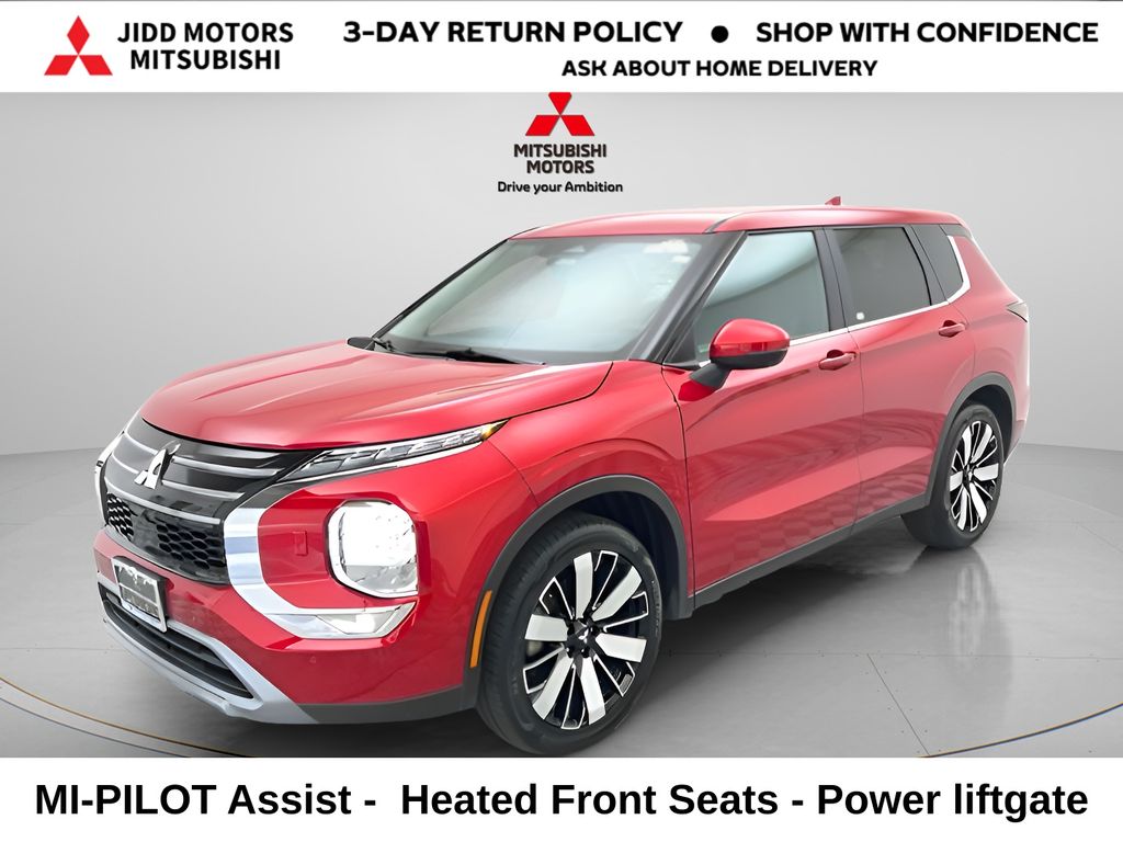 Red 2025 Mitsubishi Outlander SE FWD SUV / Crossover Front-Wheel Drive Continuously Variable Transmission