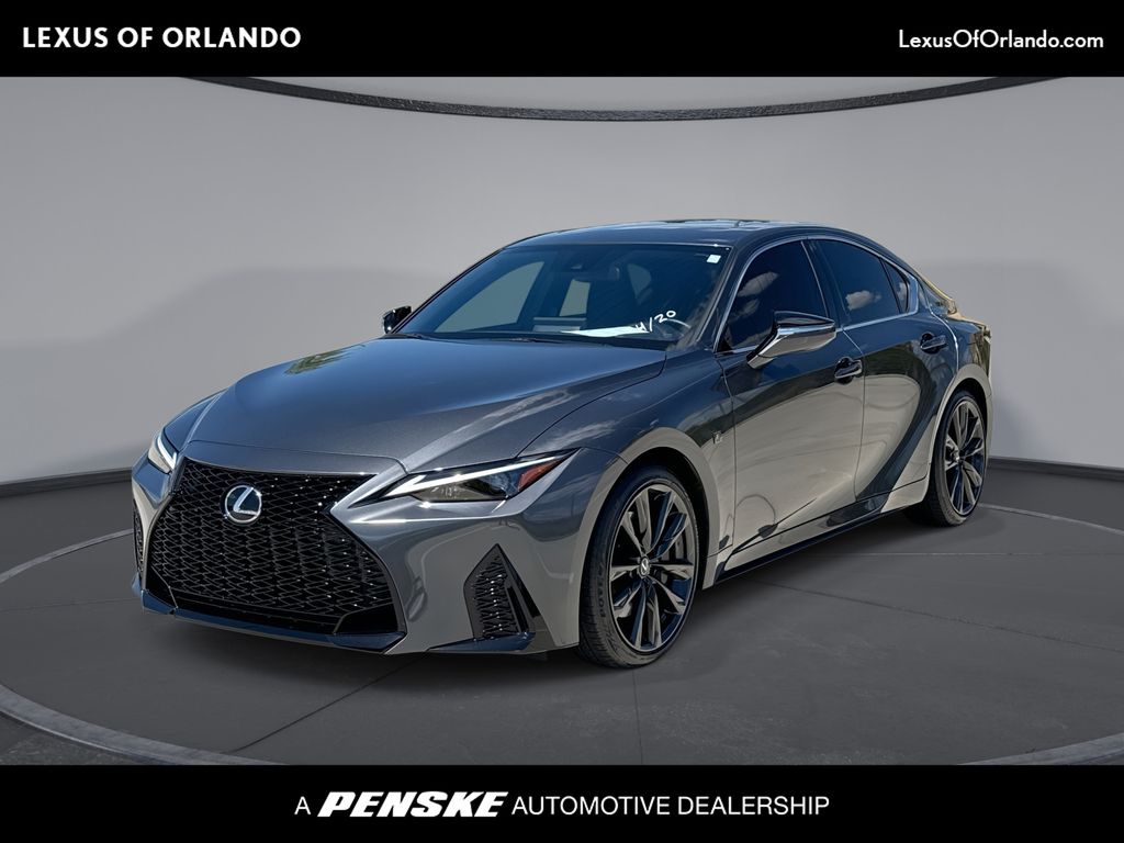 Gray 2025 Lexus IS 350 F Sport Design RWD Sedan Rear-Wheel Drive 8-Speed Automatic