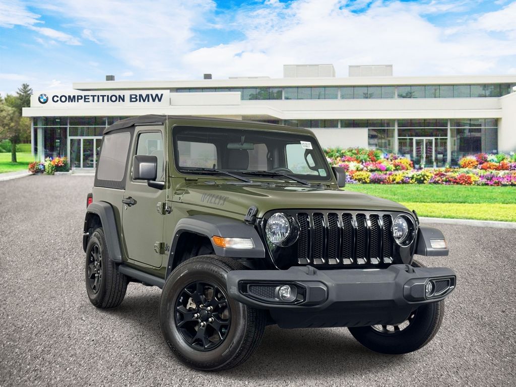 Sarge Green Clearcoat 2021 Jeep Wrangler SUV / Crossover Four-Wheel Drive 8-Speed Automatic