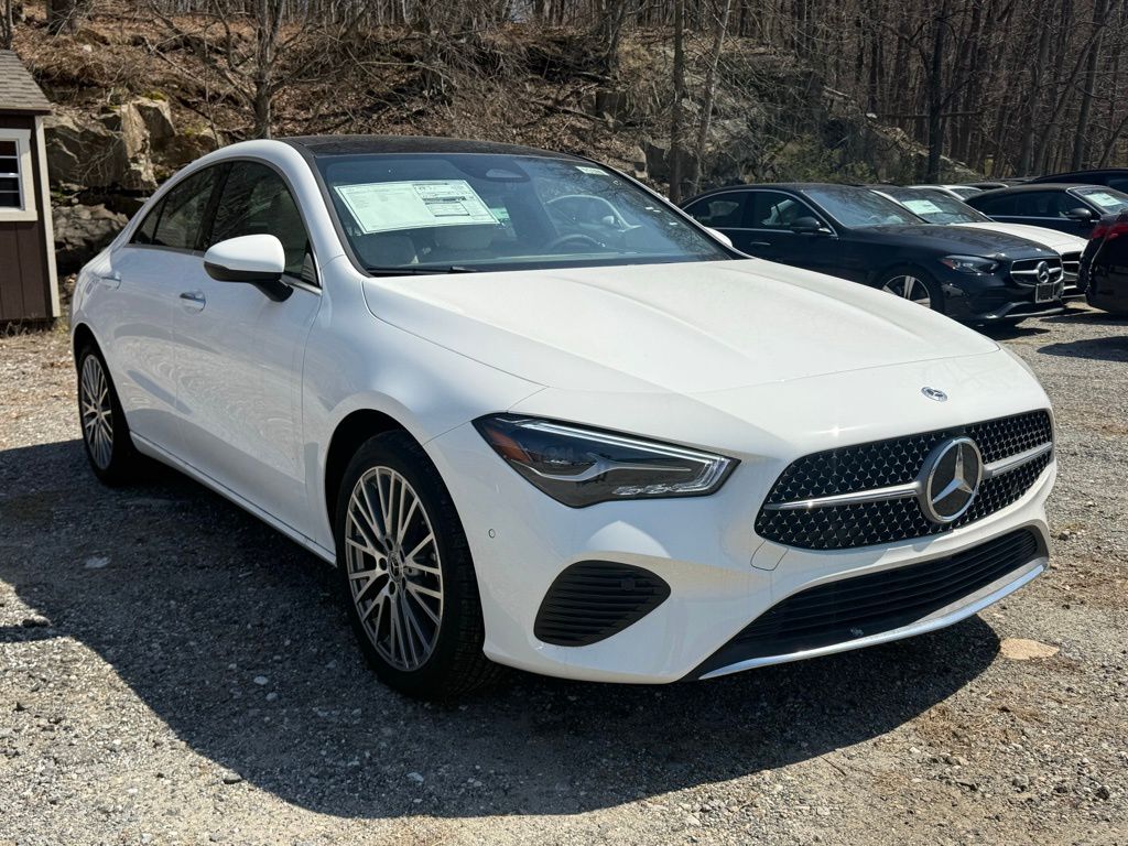 Polar White 2026 Mercedes-Benz CLA 250 4MATIC Coupe All-Wheel Drive 8-Speed Dual Clutch