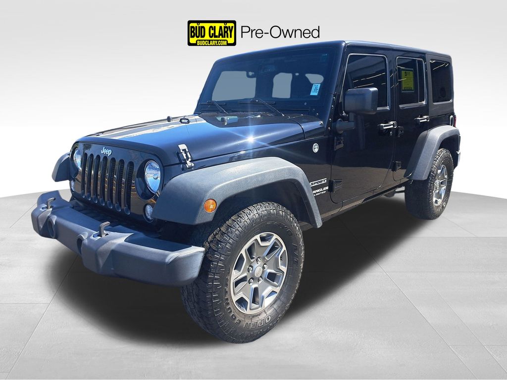 Black Clearcoat 2016 Jeep Wrangler Unlimited Sport S 4WD SUV / Crossover Four-Wheel Drive 5-Speed Automatic