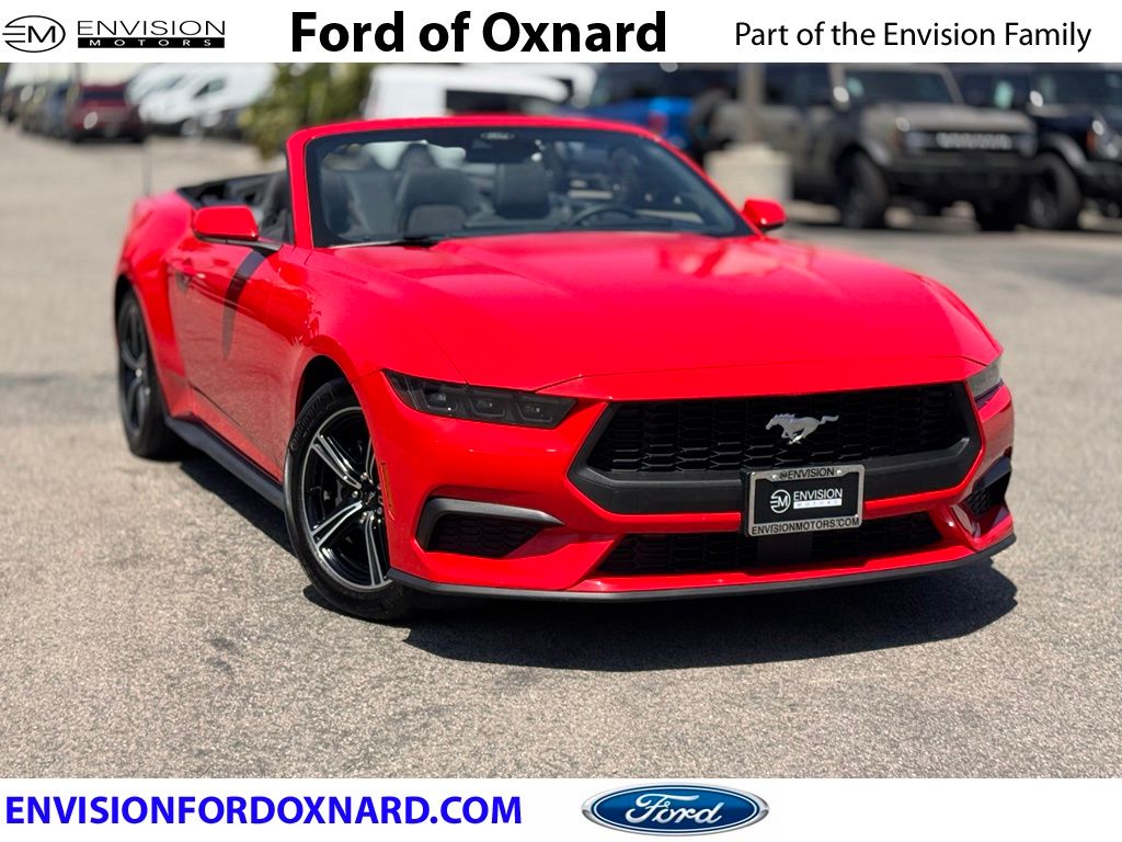 Race Red 2025 Ford Mustang Convertible Rear-Wheel Drive Automatic