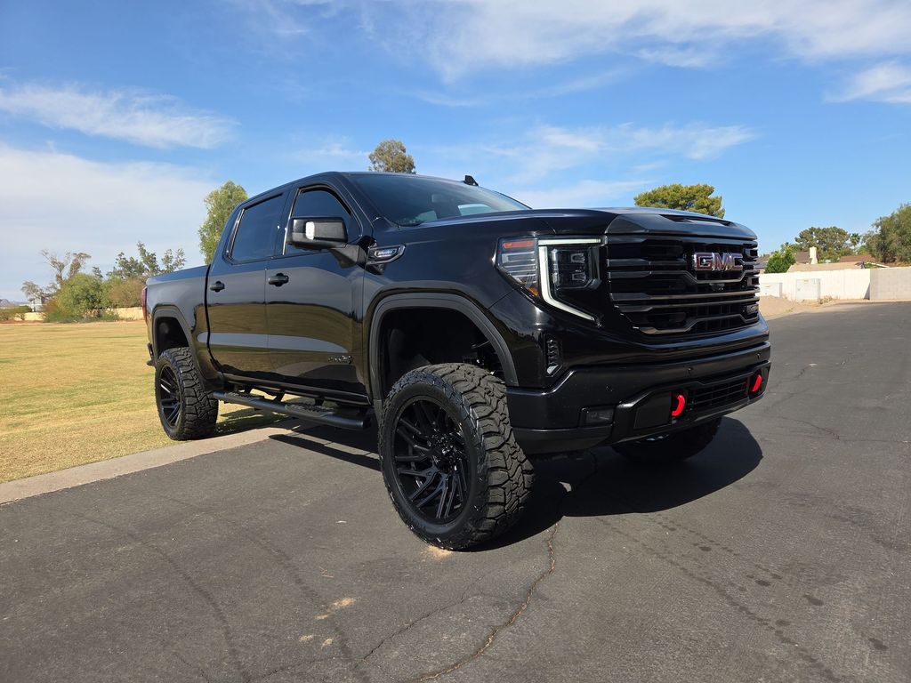 Onyx Black 2023 GMC Sierra 1500 AT4 Crew Cab 4WD Pickup Truck Four-Wheel Drive Automatic