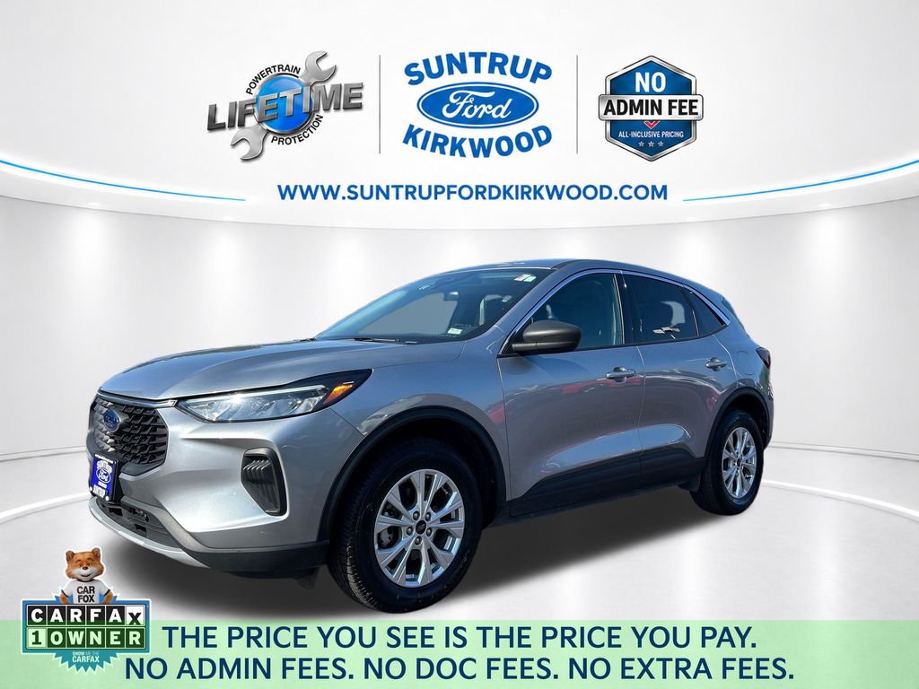 Iconic Silver Metallic 2024 Ford Escape SUV / Crossover All-Wheel Drive 8-Speed Automatic