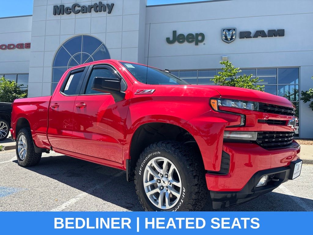 Red 2019 Chevrolet Silverado 1500 Pickup Truck Four-Wheel Drive 8-Speed Automatic