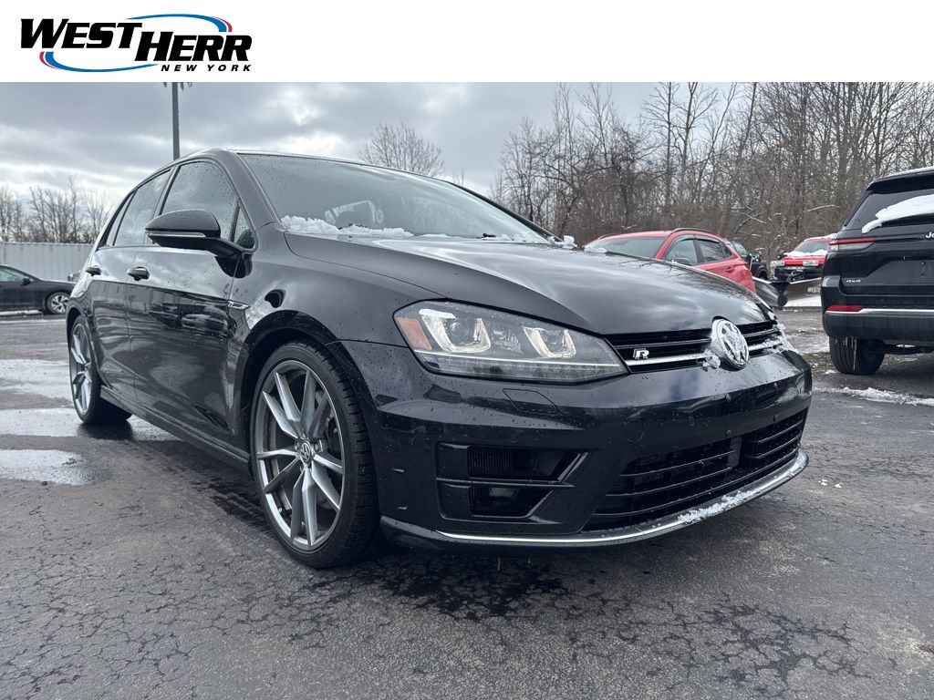 Deep Black Pearl Metallic 2017 Volkswagen Golf R 4-Door AWD with DCC and Navigation Hatchback All-Wheel Drive 6-Speed Dual Clutch