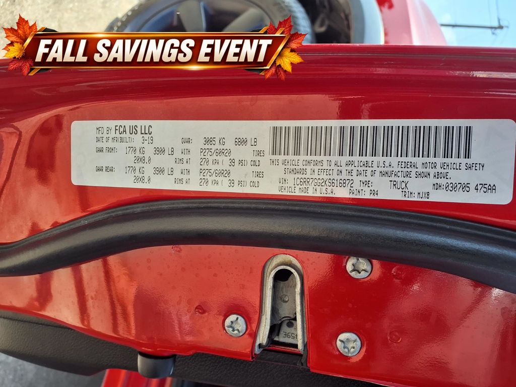 2019 Ram 1500 Classic Warlock Red at Texan Dodge Chrysler Jeep Ram