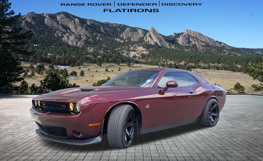 Red 2017 Dodge Challenger R/T Scat Pack RWD Coupe Rear-Wheel Drive 8-Speed Automatic