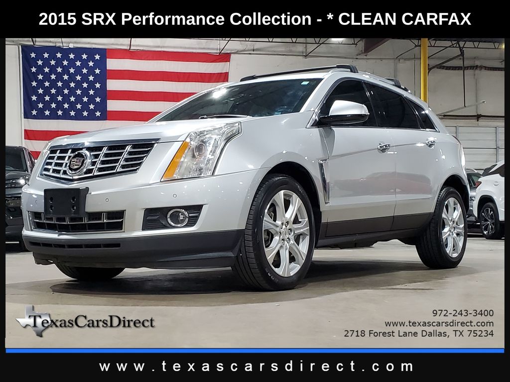 Radiant Silver Metallic 2015 Cadillac SRX SUV / Crossover Front-Wheel Drive 6-Speed Automatic