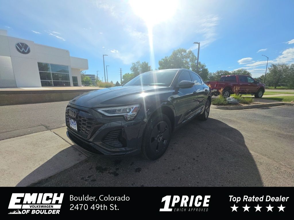 Gray 2024 Audi Q8 e-tron Sportback Sedan All-Wheel Drive Automatic