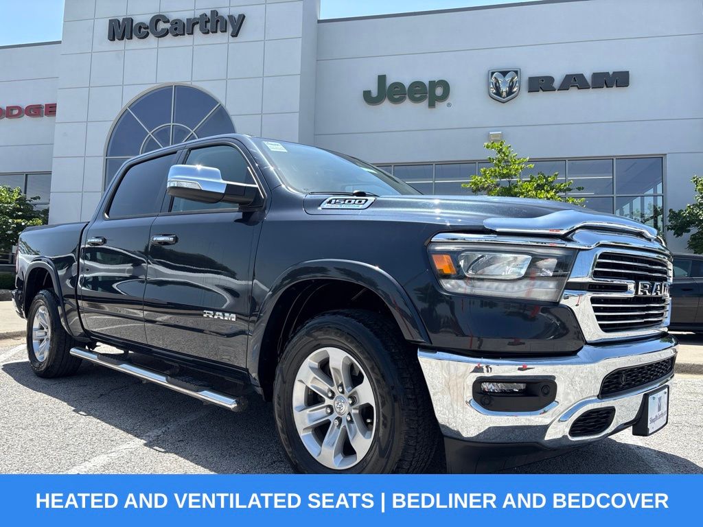 Patriot Blue Pearlcoat 2021 RAM 1500 Pickup Truck Four-Wheel Drive 8-Speed Automatic