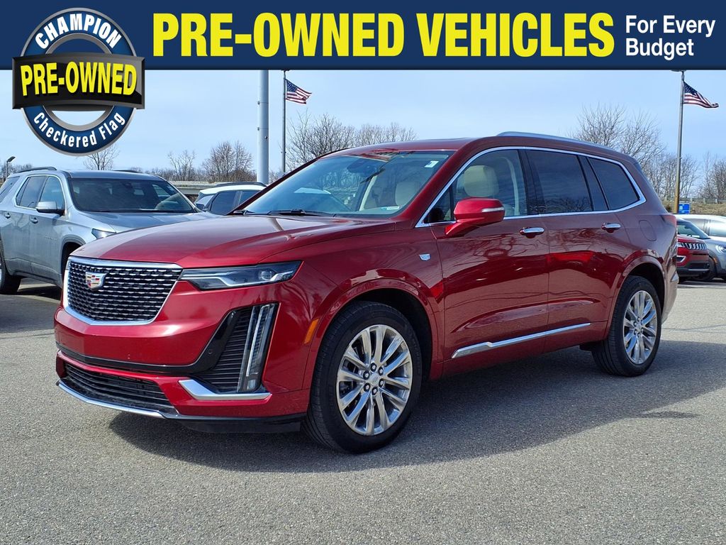 Radiant Red Tintcoat 2024 Cadillac XT6 Premium Luxury AWD SUV / Crossover Four-Wheel Drive 9-Speed Automatic