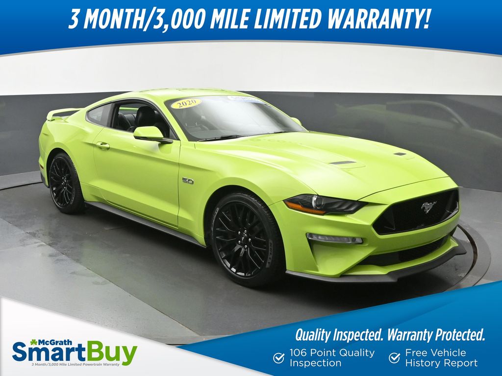 Green (Lime) 2020 Ford Mustang GT Premium Coupe RWD Coupe Rear-Wheel Drive Automatic