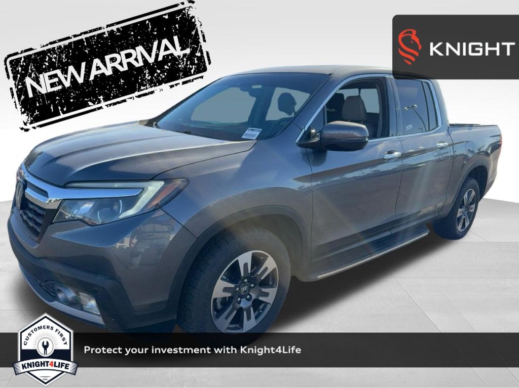 Gray (Modern Steel Metallic) 2017 Honda Ridgeline Pickup Truck All-Wheel Drive 6-Speed Automatic