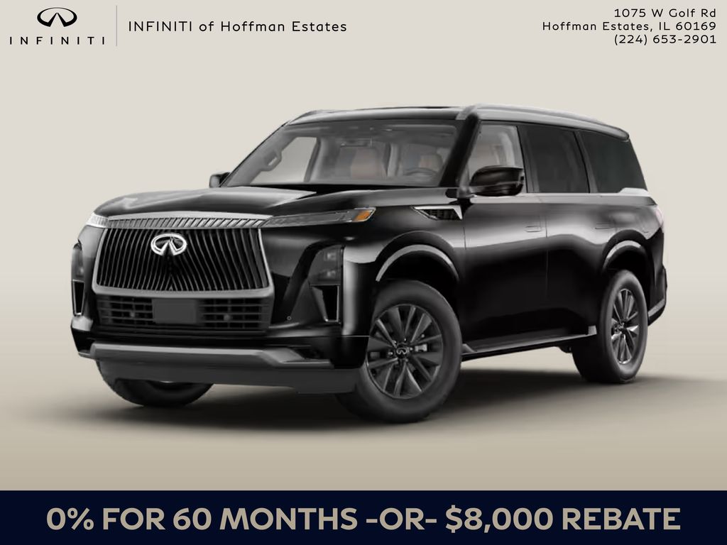 Black Obsidian 2026 INFINITI QX80 Pure 4WD SUV / Crossover All-Wheel Drive 9-Speed Automatic