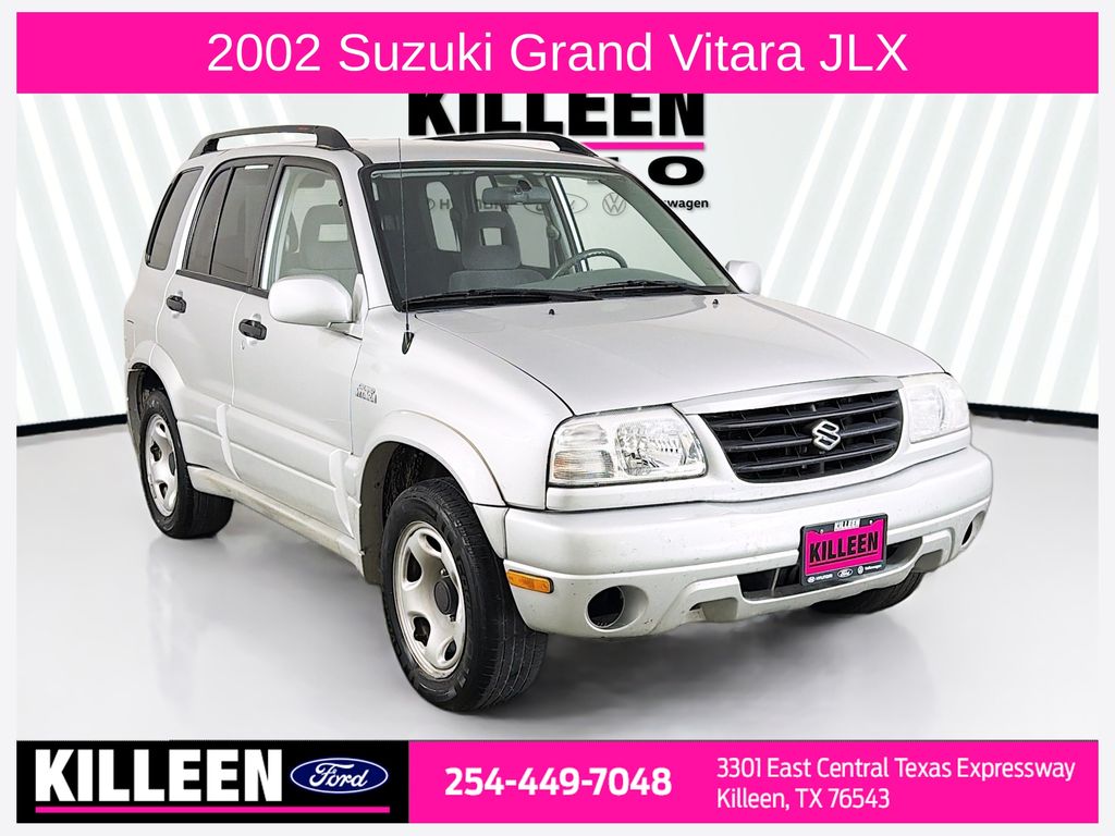 Silky Silver Metallic 2002 Suzuki Grand Vitara JLX 4WD SUV / Crossover Four-Wheel Drive 4-Speed Automatic Overdrive
