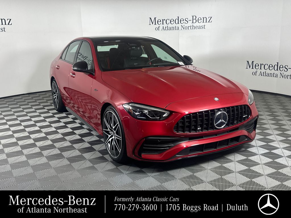 MANUFAKTUR Patagonia Red Metallic 2025 Mercedes-Benz C-Class Sedan All-Wheel Drive 9-Speed Automatic