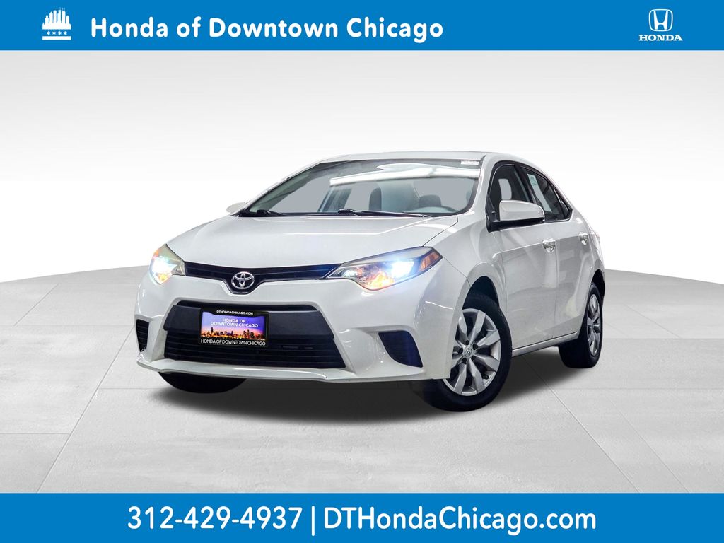 Super White 2014 Toyota Corolla Sedan Front-Wheel Drive Continuously Variable Transmission