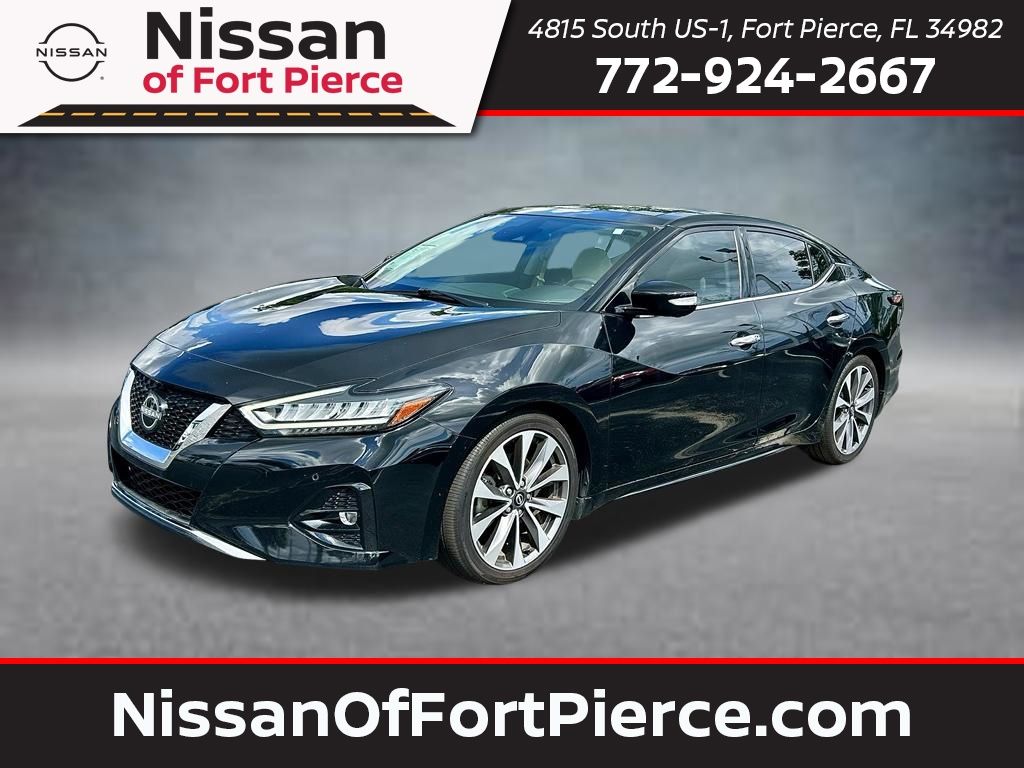 Super Black 2023 Nissan Maxima Sedan Front-Wheel Drive Continuously Variable Transmission