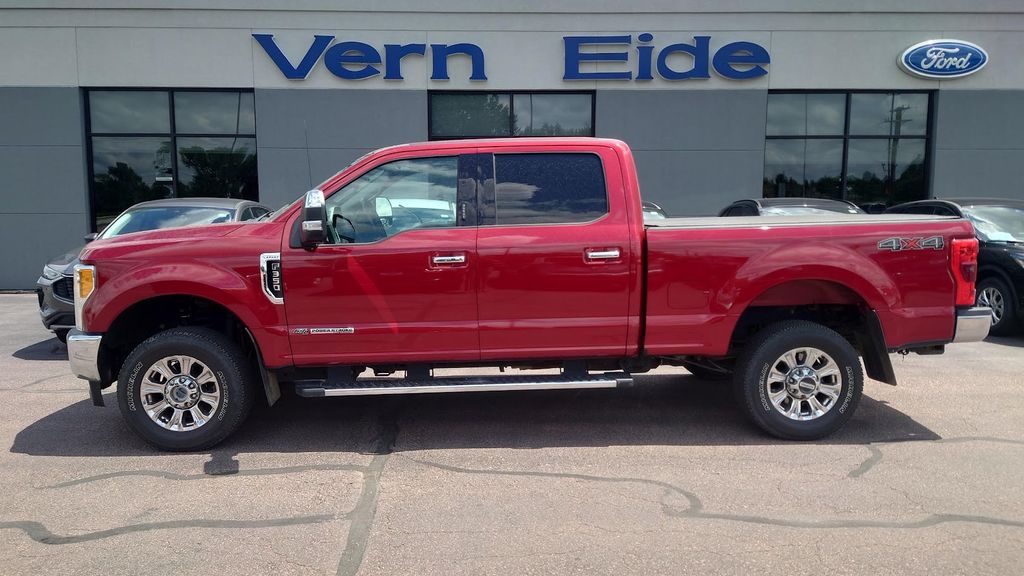 Ruby Red Metallic 2017 Ford F-350 Super Duty Lariat Crew Cab 4WD Pickup Truck Four-Wheel Drive 6-Speed Automatic